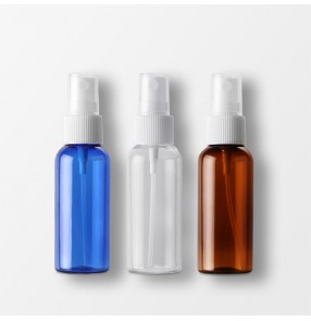 50ml spray PET plastic bottle Cosmetic packaging bottle Fine mist spray bottle small Alcohol perfume spray plastic bottle