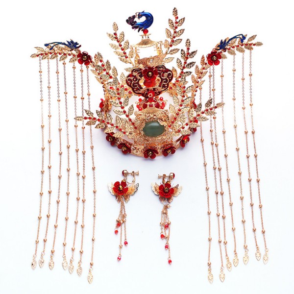 Chinese Oriental Style Traditional Bridal Headdress Empress