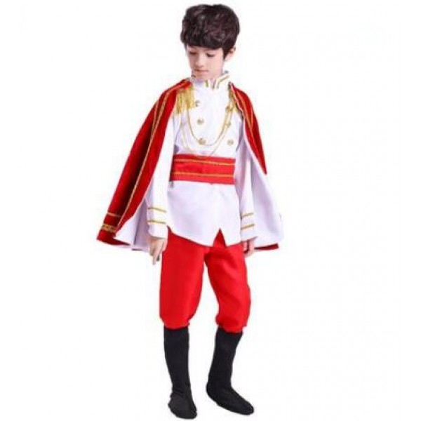 Child boys anime game drama cosplay costumes king prince masquerade dress  up role playing robes outfits