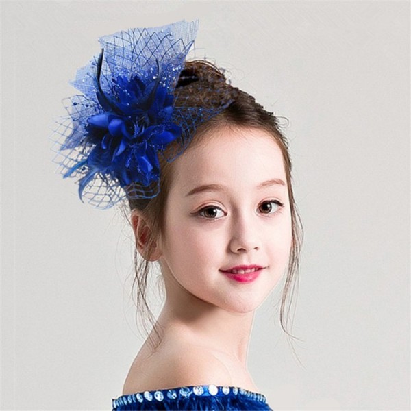 Girls Model Kids Host Modern Dance Hair Accessories Pillbox Hat