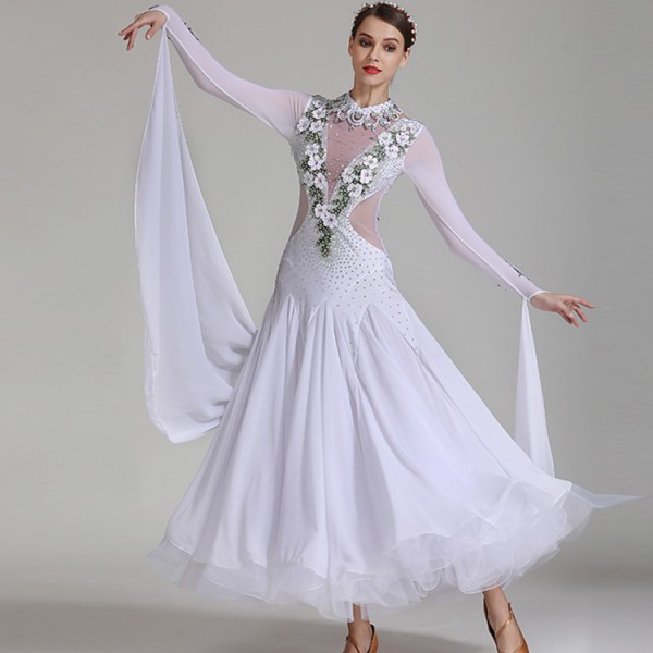white swing dance dress