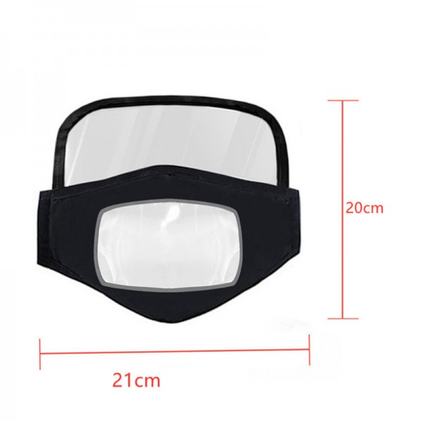 Reusable face mask transparent visible mouth masks for unisex with