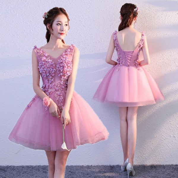 cocktail dress pink color