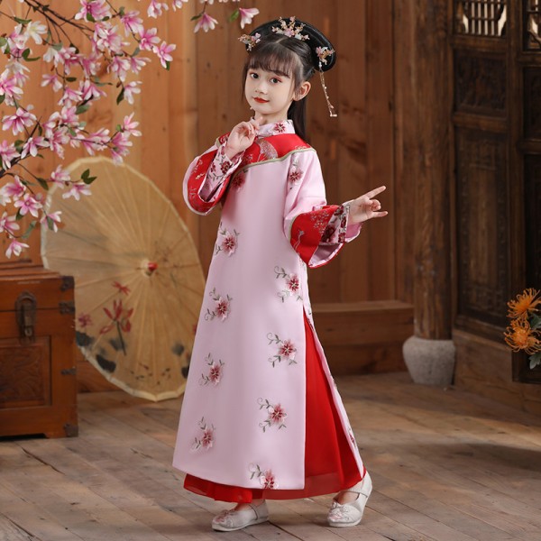 Girl chinese ancient traditional Qing princess empress Cosplay dress ...
