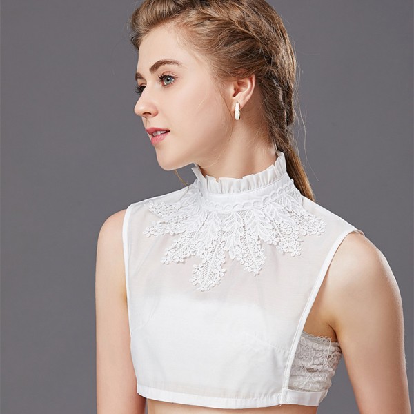 Black white false collar detachable collar for women dickey collar lace ...