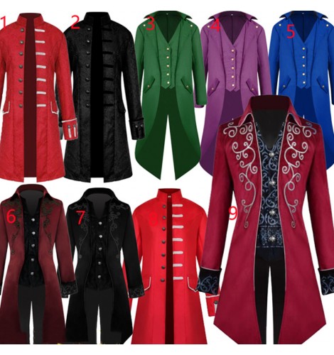 Men's European court palace drama film performance cosplay coats ...