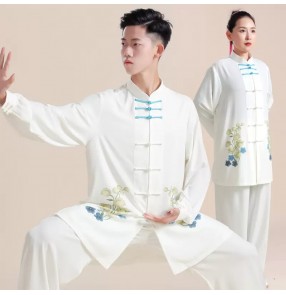 Tai Chi Clothing For men and  women chinese kung fu uniforms Chinese style printed martial arts wushu competition suit set for man