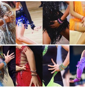 Shiny Latin Ballroom competition dance bracelet GB Dance Competition bangles for women girls Professional Modern salsa chacha Dance Wristband Blackpool