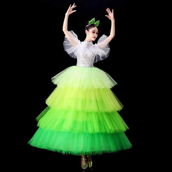 Children Latin Dance Dresses Paillette Tassels Modern Dance Competition Stage Performance Rumba Salsa Chacha Dancing Cosutmes