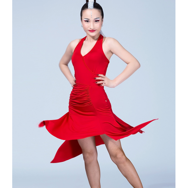 Red Halter Dance Dress