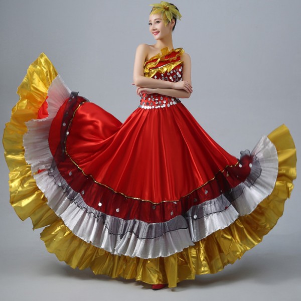 red white and gold outfits