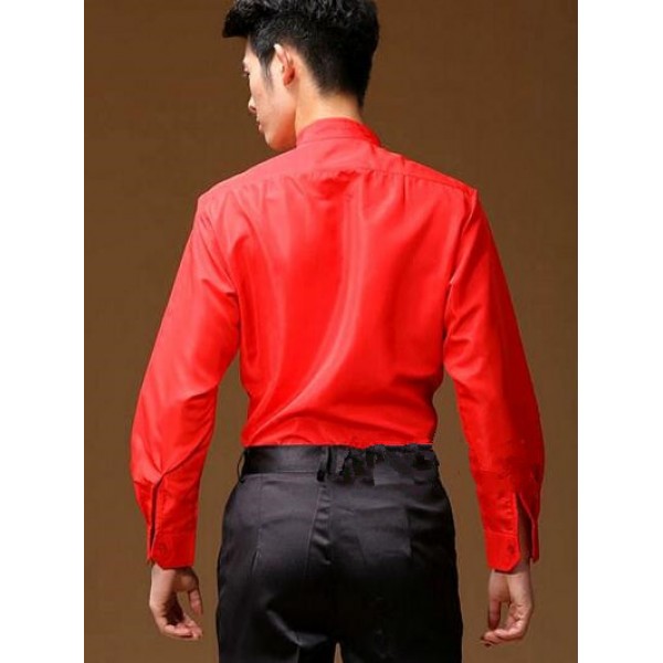 Wholesale cheap Black red royal blue yellow sequins male adult men's stage  performance wedding party cosplay photos jazz latin singer bar ds dj dance  dresses shirts tops