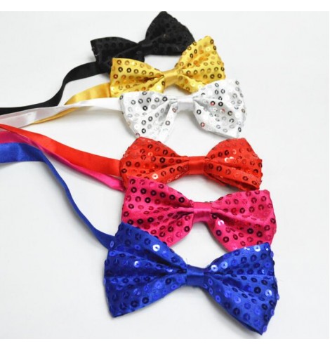 Kids Boys//Girls Shining Sequin Necktie Sequined Glitter Dance Party Tie Clubwear