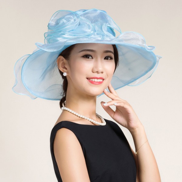 black floppy wedding hat