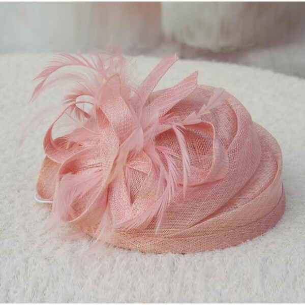 pale pink pillbox hat