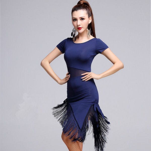 navy blue and silver outfit