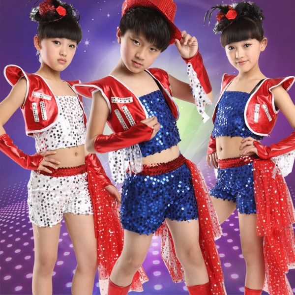 red and white dance costume