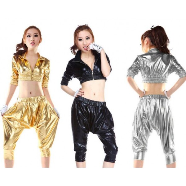 gold and black costume