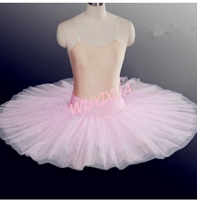 Adult kids ballet dance tutu skirt fluffy swan lake half skirs performance hard tulle children women practice TUTU modern dance ballet skirts