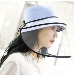 Anti-spray fisherman‘s hat with face shield eye face protection anti-dust sunscreen fisherman hat for men and women