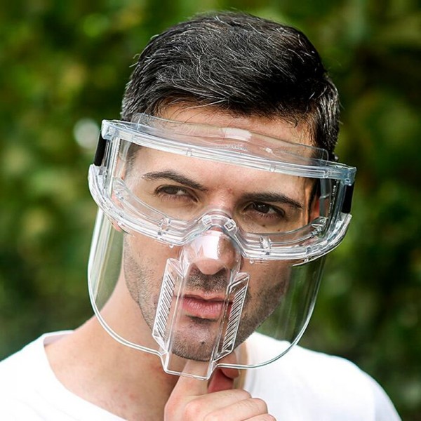 Antispray saliva transparent full face cover mask direct splash proof