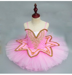Ballet dress for girls pink white royal blue tutu skirt stage performance competition party cosplay modern dance ballet dancing dresses