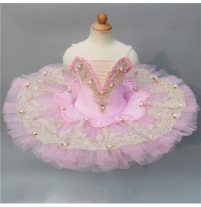 Ballet dress pink tutu skirt for children Fairy Swan Lake Sleeping Beauty Costumes ballerina pancake Skirt ballet dance Costume