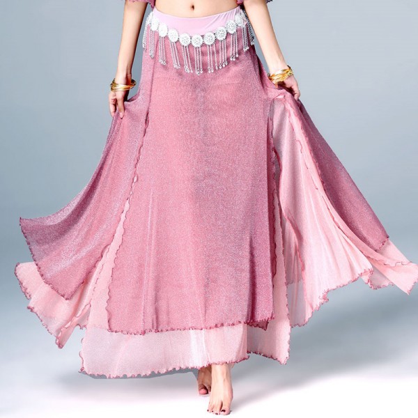 Belly dance skirt bottoms long skirt performance big swing skirt ...