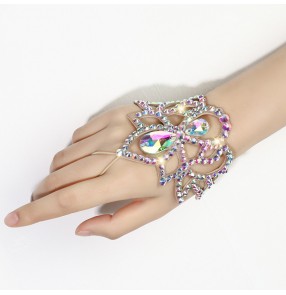 Belly latin Dance Bracelet stage performance bling Rhinestone Bracelet Exquisite jewelry Accessories