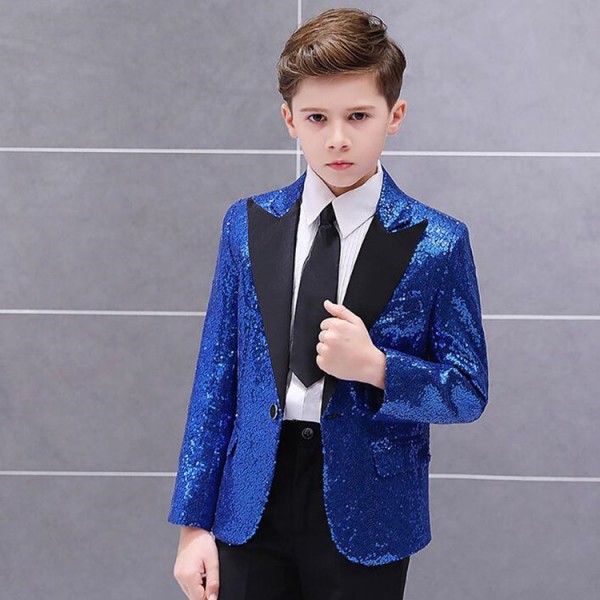 Boys Jazz Dance Wear Boy Kids Jazz Singers Host Stage
