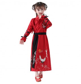 Boys girls hanfu chinese  ancient tradional cosplay swordsman robes korean kimono dresses drama cosplay dresses