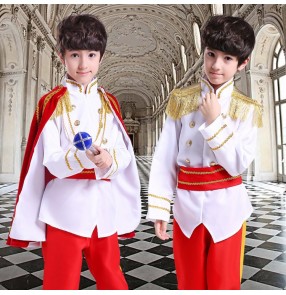 Child boys anime game drama cosplay costumes king prince masquerade dress up role playing robes outfits