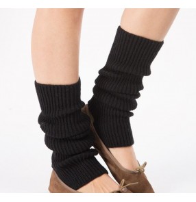Children Adult Latin Dance Leg Cover Knitted Sports Protective Wool Ballet Leg Warmer Yoga Foot Warm Socks for women girls