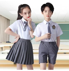 Children Boy girls school uniforms photos shooting Kindergarten graduation dress recitation primary school chorus performance costume