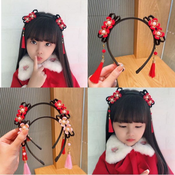 Women Hairpin Headbands Girl Elastic Leather Hair Hoop Handmade