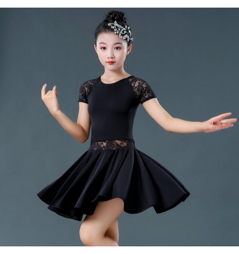 Children girls Latin dance dresses show costumes Latin dance children's ...