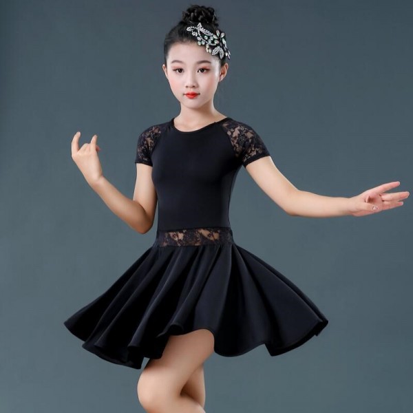 Children girls Latin dance dresses show costumes Latin dance children's ...