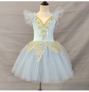 Children girls little Swan Lake pink white yellow red blue tutu skirts Ballet Performance Costume Puffy Tutu Skirt ballet dresses Girls Little Swan Dance Skirt