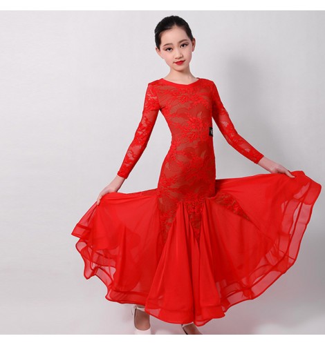 ballroom red dress