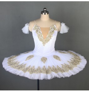 Children little swan lake white tutu skirts ballet dance costumes girls ballerina performance dresses Little swan dance tutu fluffy skirt girls ballet dresses