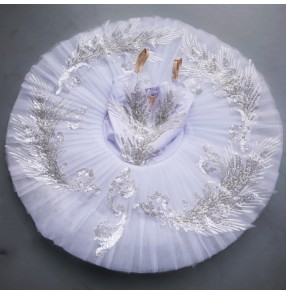 Children's ballet dance tutu skirt ballet dance performance costume girl little swan lake dance costume white ballet tutu skirt for girls