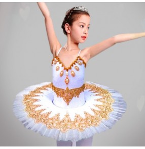 Children's Ballet Tutu Dress Skirt Little Swan dance skirt princess skirt girls' costume martial arts Classic group dance