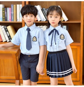 Children's British style school uniforms for boy girls primary kindergarten shcool uniforms chorus stage performance outfits for kids