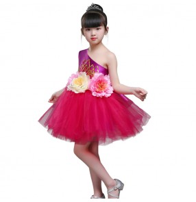 Children's costumes girls modern dance performance costume sequins kindergarten dance skirts primary school dance clothes chorus suit