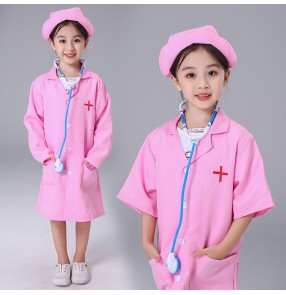 Children's doctor nurse cosplay uniforms baby school show performance costume kindergarten performance clothes