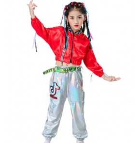 Children's jazz dance hiphop street dance costumes Boys' hip-hop gogo dancers costumes model catwalk girls' cheerleaders performance tops and pants