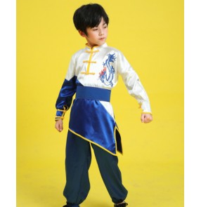 Children's martial arts wushu performance Dragon clothes for boy girls practice clothes Chinese kung fu martial arts clothes stage performances practice clothes