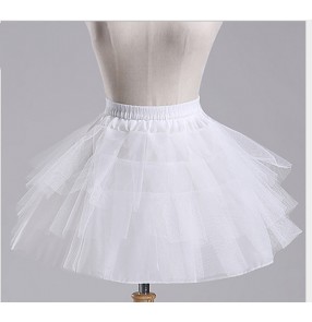 Children's princess dress dance dress petticoat Boneless skirt performance dresses wedding dress tutu underskirt for kids one size