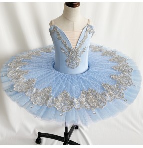 Children's Purple Blue tutu skirts ballerina ballet dresses girls Professional Ballet Tutu Little Swan lake pancake Sleeping Beauty ballet Dance Costume