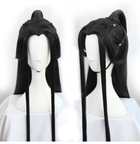 Chinese ancient hanfu drama prince cosplay wig for men warrior swordsmen film cosplay wig 